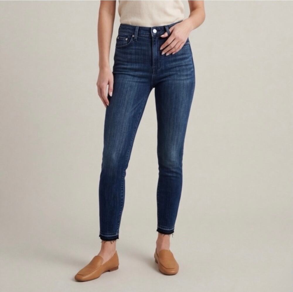 AYR Jeans The Riser Skinny Jeans High Rise Dark USA Made Women’s Size 29x28